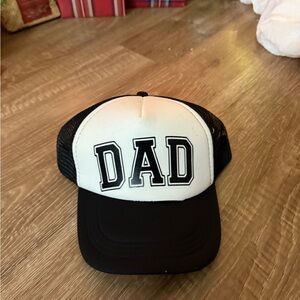 Black and White DAD Trucker Hat